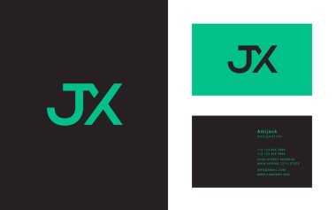 Jx harflerle bağlı logosu