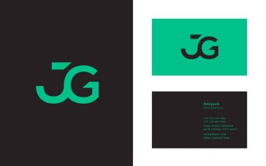 Jg harflerle bağlı logosu
