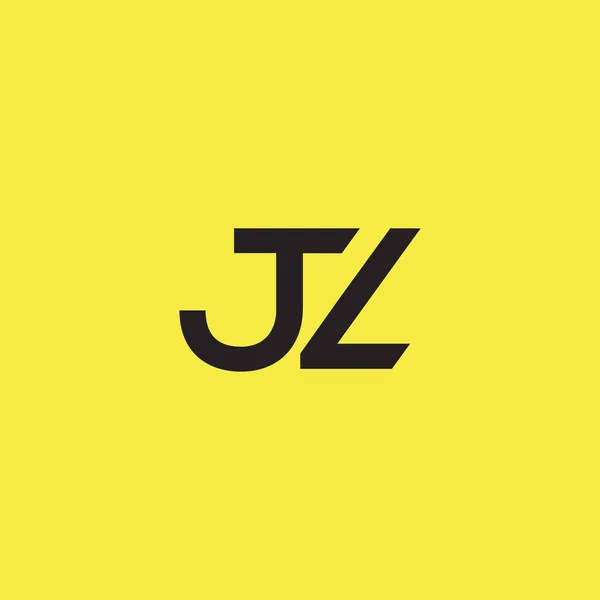 Logo conectado con letras JZ — Archivo Imágenes Vectoriales