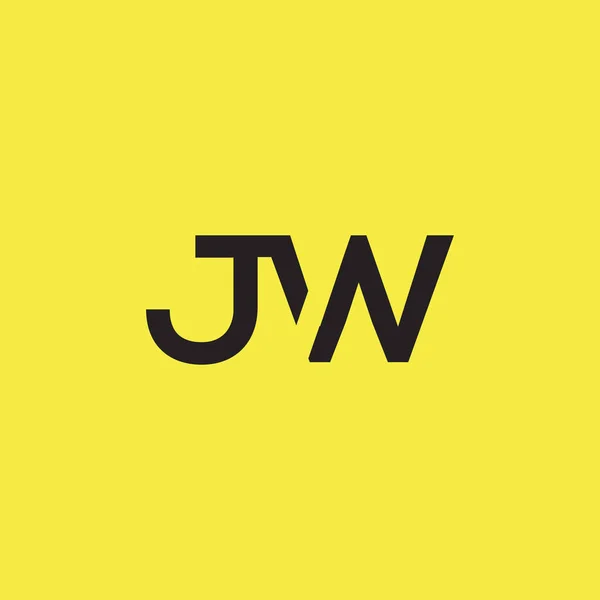 Logotipo conectado con letras JW — Archivo Imágenes Vectoriales
