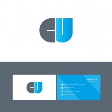 kalın türde logo harflerle Cu