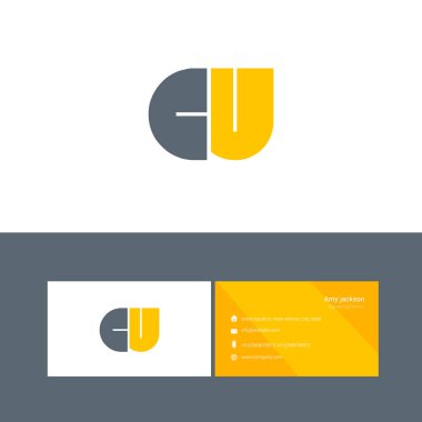 kalın türde logo harflerle Cu