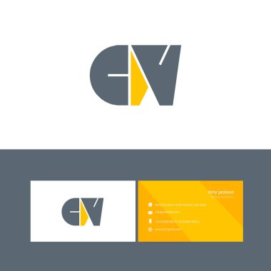 kalın türde logo harfleri Cw ile