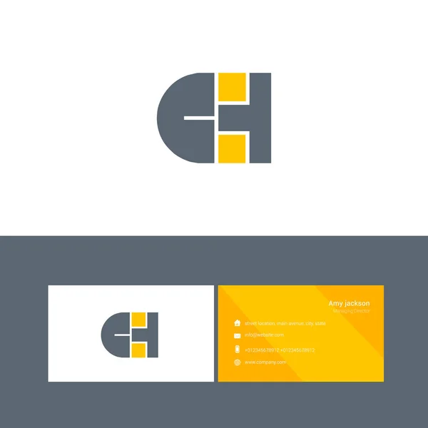 kalın türde logo harflerle Ch