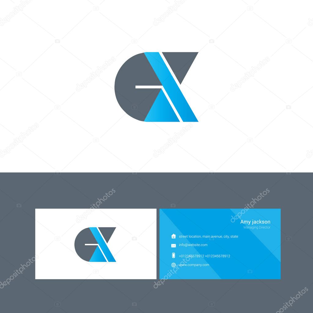 bold type logo with letters CX