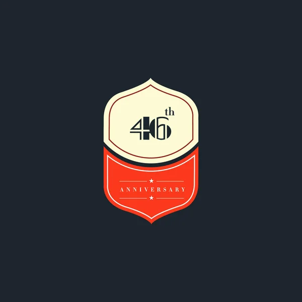 Verjaardag logo ontwerp — Stockvector