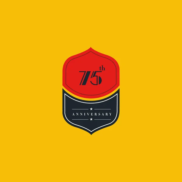 Årsdagen Logotypdesign — Stock vektor