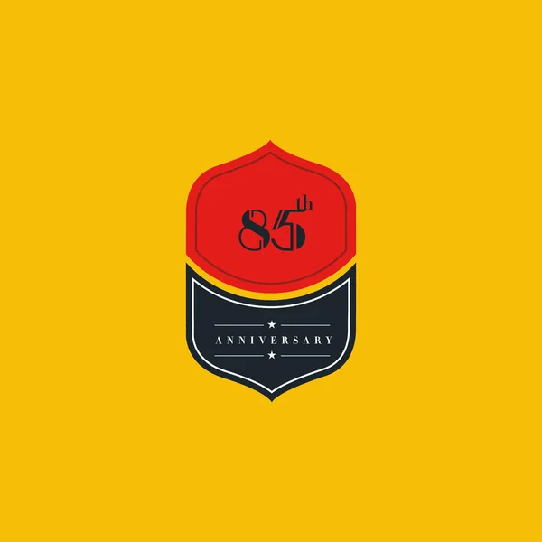 Design logo anniversario — Vettoriale Stock