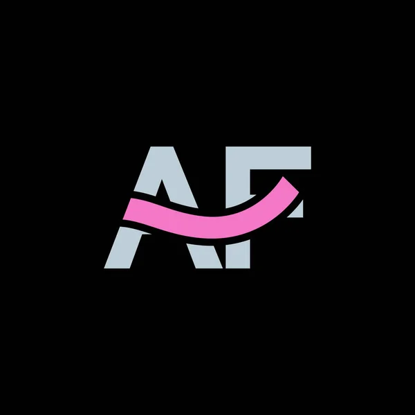 Логотип с буквами AF — стоковый вектор
