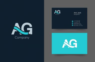 kalın türde logo harfleri Ag ile