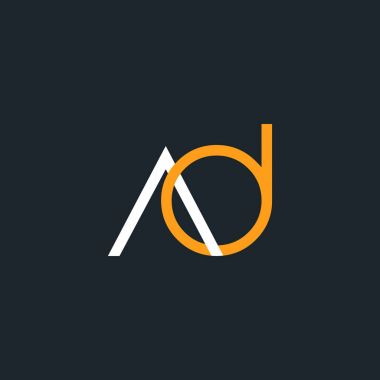 Harflerle reklam bağlı logosu