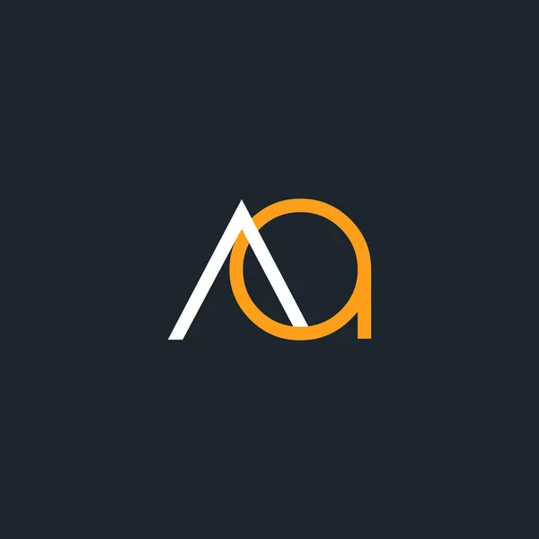 Logo kapcsolódó betűk Aa — Stock Vector