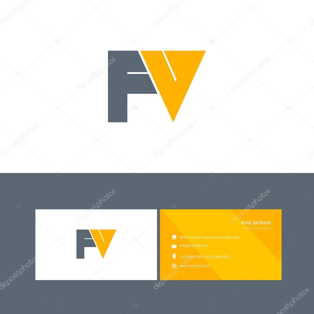 Bold letter logo Fv