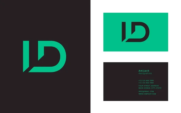 Icône de logo commun Ld — Image vectorielle