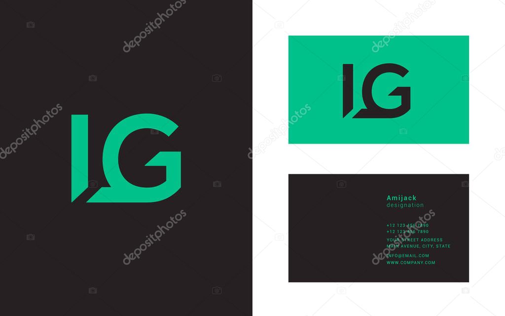 Joint logo icon Lg, vector design