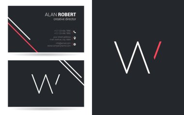 Kontur mektup simgesini W