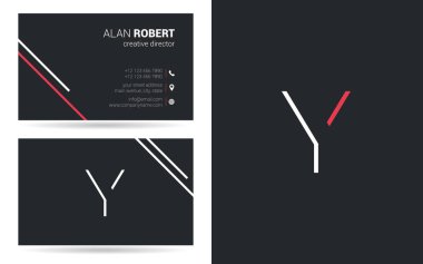 Kontur mektup simgesini Y
