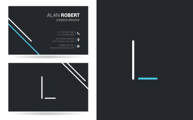 Kontur mektup simgesini L