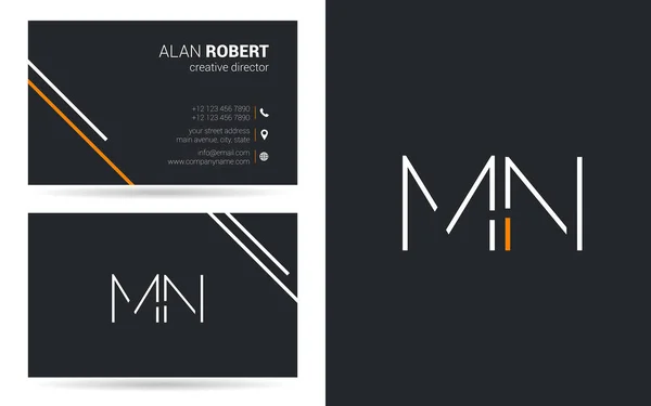 Logo de course Mn — Image vectorielle