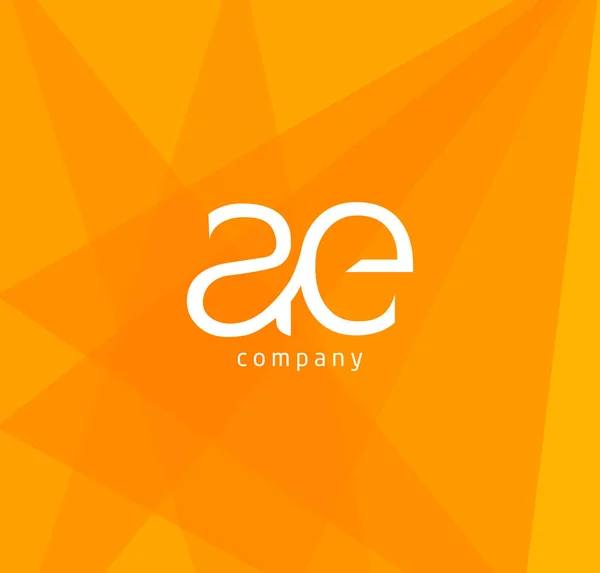 Ortak logo Ae — Stok Vektör