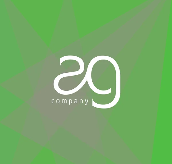 Joint logo Ag — Stock Vector