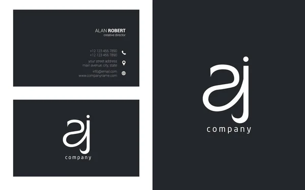 Gezamenlijke logo Aj — Stockvector