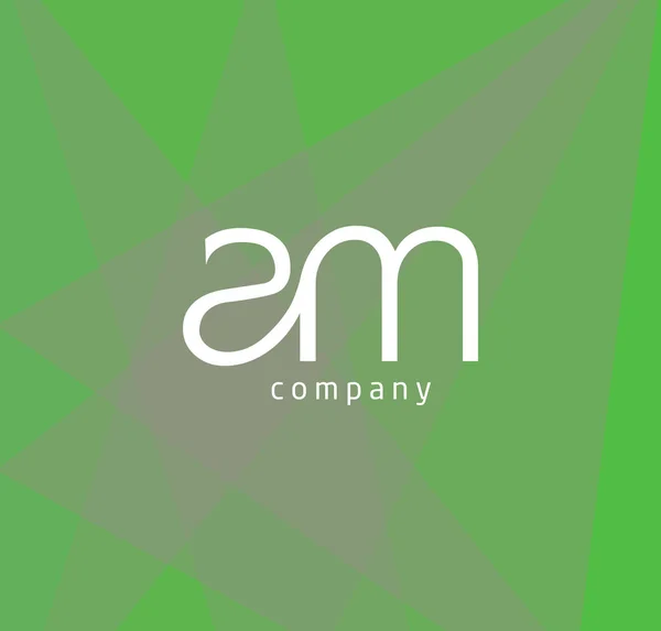 Logotipo comum Am — Vetor de Stock