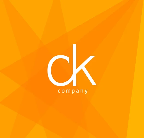 Gemensam logotyp Ck — Stock vektor