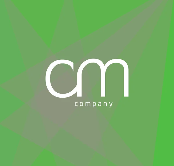 Logotipo común Cm — Vector de stock