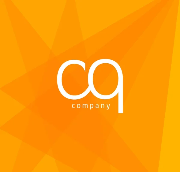 Ortak logo Cq — Stok Vektör