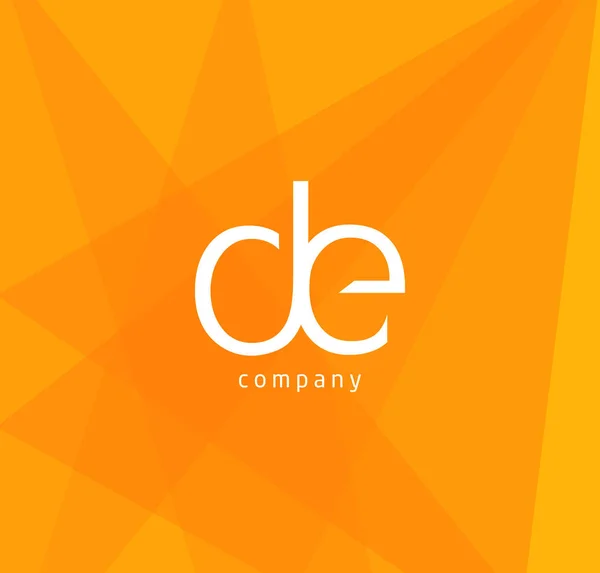 Спільний логотип De — стоковий вектор