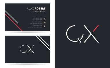 Kontur logo Qx