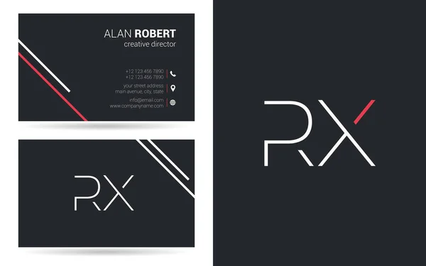 Logo Rx — Vector de stock