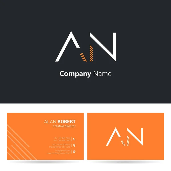Σχεδιασμός Λογότυπου Γράμματα Εγκεφαλικό Στυλ Γραμματοσειράς Πρότυπο Επαγγελματική Κάρτα — Διανυσματικό Αρχείο