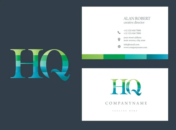 Logo multi colore Hq — Vettoriale Stock