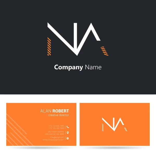 Logotipo Multicolor Plantilla Tarjeta Visita — Vector de stock