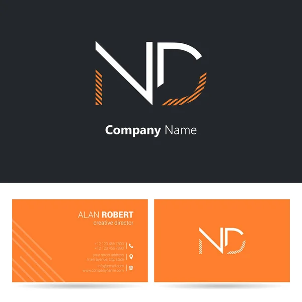 Flerfärgade Logotyp Visitkortsmall — Stock vektor