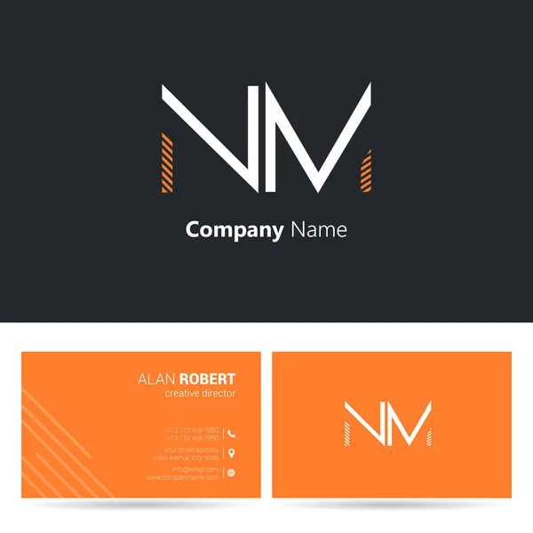 Multi Color Logo Business Card Template — Stock Vector