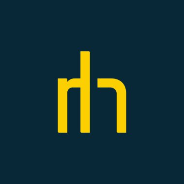RH logo vektör çizim bağlı 