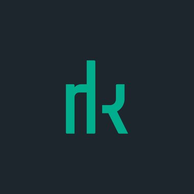 RK logo vektör çizim bağlı 