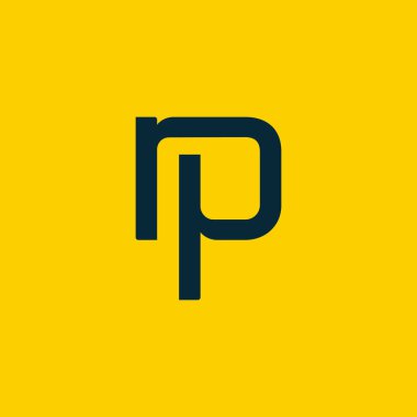 RP logo vektör çizim bağlı 