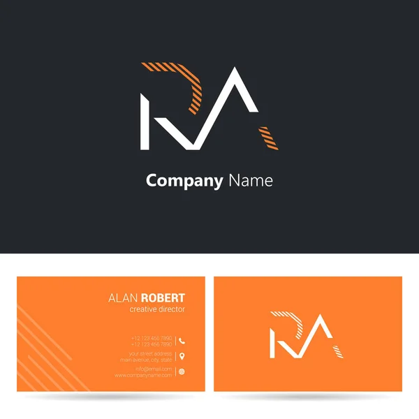Дизайн логотипа РА — стоковый вектор