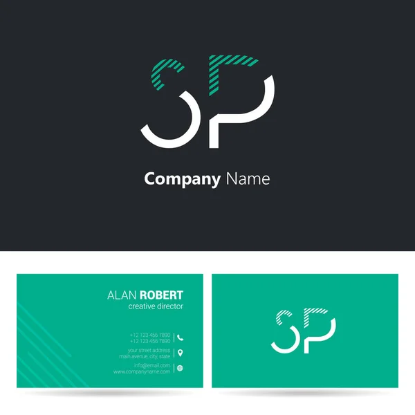 Business card template — Stock Vector