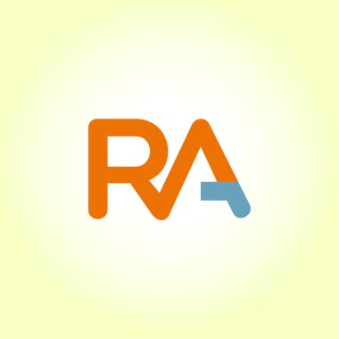 R ve kartvizit şablonunun logosu. Vektör illüstrasyonu