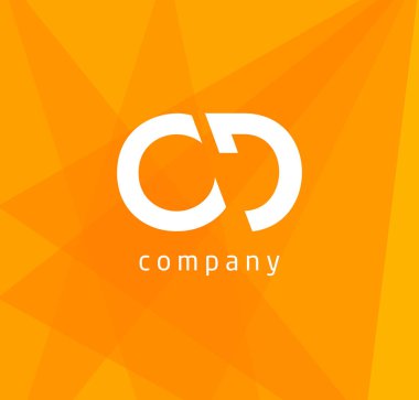 Eski harfler ortak logo tasarım vektör şablonu