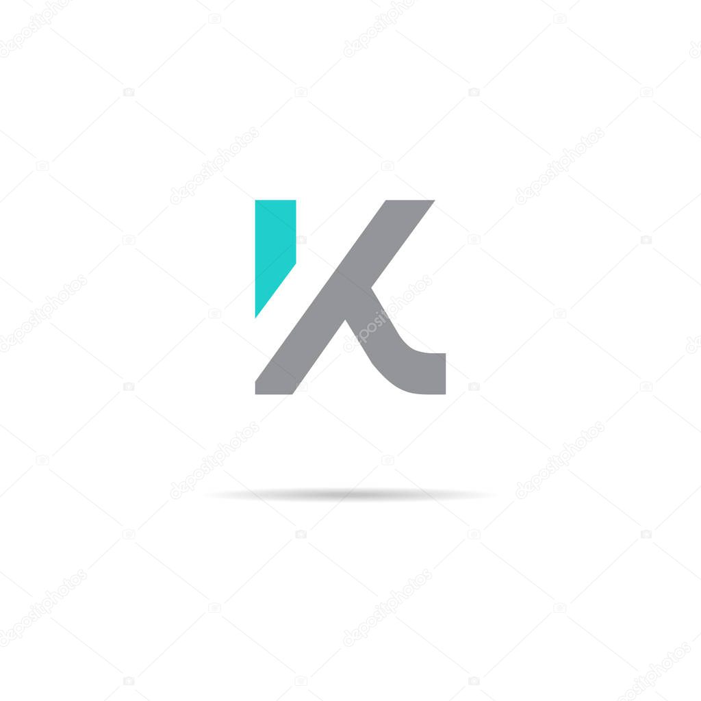 K letter joint logo design vector template joint logo icon
