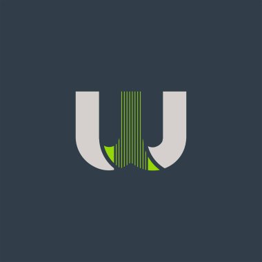 Koyu arkaplanda W harfi komedi logosu tasarımı