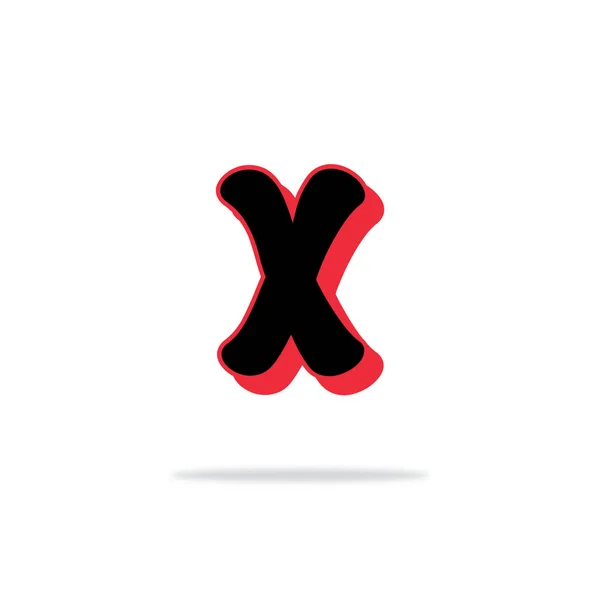 Letter Comic Logo Design Isolated White — Stok Vektör