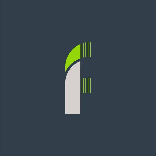 Bokstav Komisk Logotyp Design Mörk Bakgrund — Stock vektor