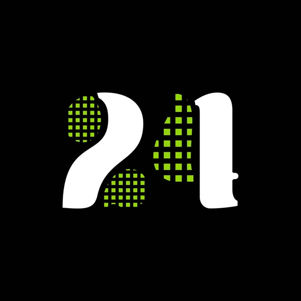 デジタル24ロゴデザイン — ストックベクタ